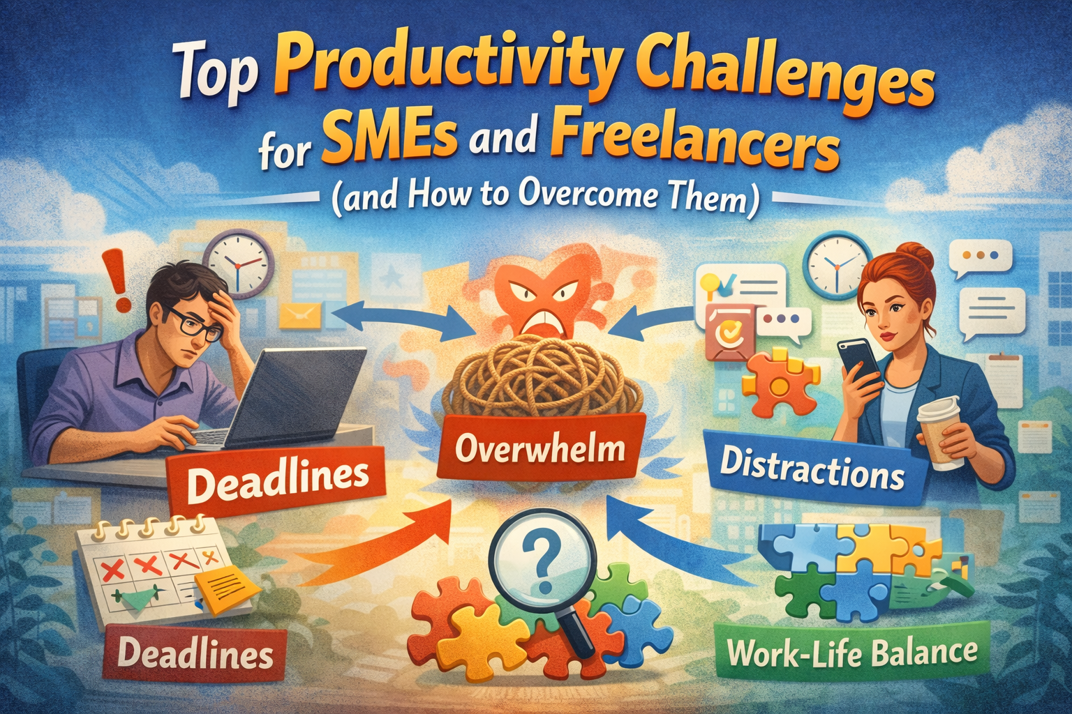 Top Productivity Challenges for SMEs and Freelancers (and How to Overcome Them)